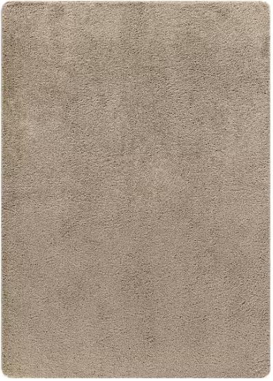 8 ft. x 10 ft. Beige Silky Solid Plus Thick Pile Non Slip Easy Clean Non Shedding Modern Indoor Area Rug
