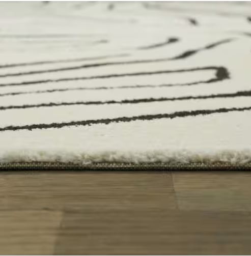 7 ft. 10 in. x 10 ft. Pollock Cream Abstract Area Rug