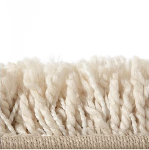 7 ft. 10 in. x 9 ft. 10 in. Cozy Cream Plush Indoor Shag Area Rug for Living Room