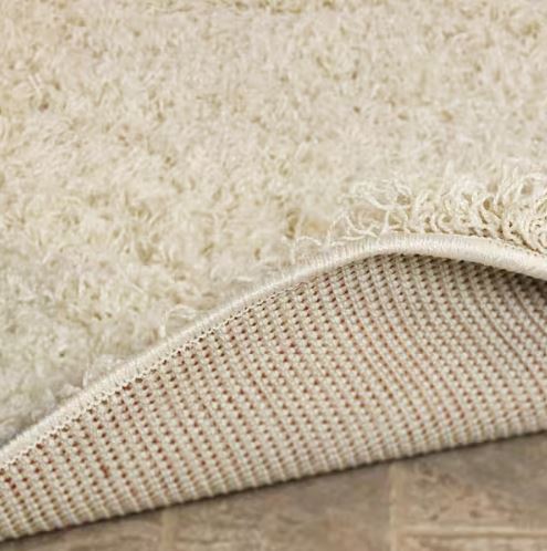 7 ft. 10 in. x 9 ft. 10 in. Cozy Cream Plush Indoor Shag Area Rug for Living Room