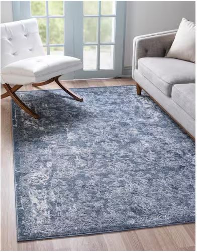 8 ft. x 10 ft. Portland Albany Blue Area Rug