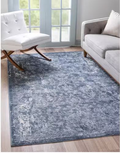 8 ft. x 10 ft. Portland Albany Blue Area Rug