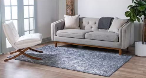 8 ft. x 10 ft. Portland Albany Blue Area Rug