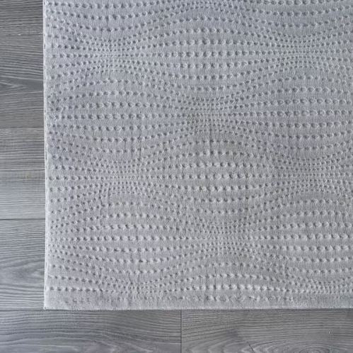8 ft. x 10 ft. Serenity Gray Solid Modern Non Skid Soft Indoor Area Rug