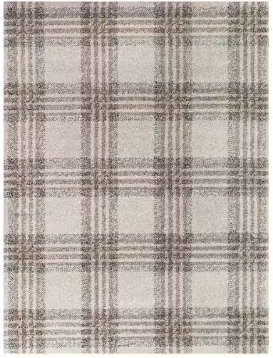 8 ft. x 10 ft. Monte Brown Plaid Area Rug