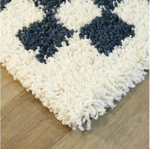 4 ft. x 6 ft. Covey Navy Geometric Area Rug