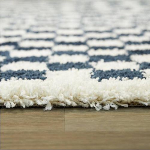4 ft. x 6 ft. Covey Navy Geometric Area Rug