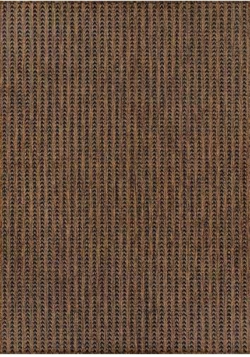 5 ft. x 7 ft. Arrow Gold Chevron Striped Washable Indoor Outdoor Area Rug