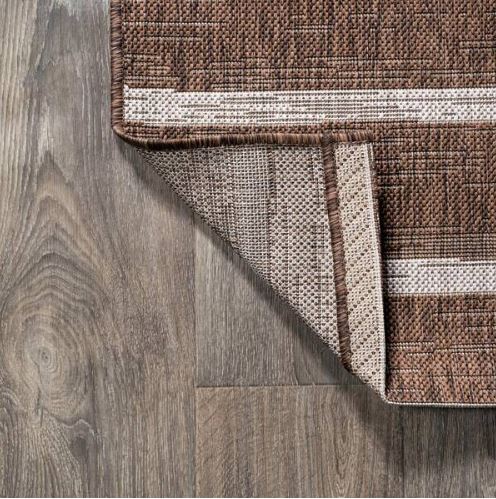 5 ft. x 8 ft. Colonia Berber Stripe Brown/Beige Indoor/Outdoor Area Rug