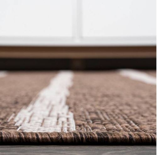 5 ft. x 8 ft. Colonia Berber Stripe Brown/Beige Indoor/Outdoor Area Rug
