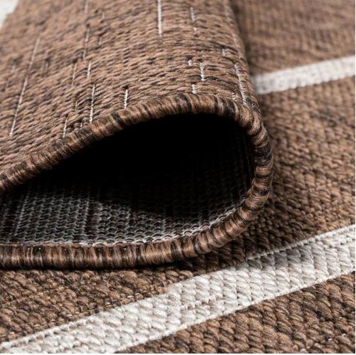 5 ft. x 8 ft. Colonia Berber Stripe Brown/Beige Indoor/Outdoor Area Rug