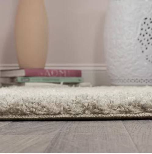 8 ft. x 10 ft. Pele Modern Geometric Dot Shag Gray/Ivory Area Rug