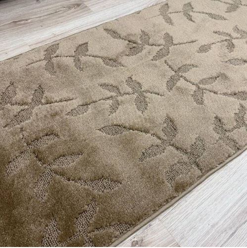 2ft x 26ft Euro Flowers Beige 26 in. W x 312 in. L Stair Runner 56.41 sq. ft.