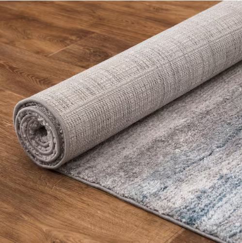 5 ft. x 7 ft. Newshire Blue Ombre Contemporary Area Rug