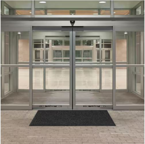 Enviroback Charcoal 60 in. x 36 in. Recycled Rubber/Thermoplastic Rib Door Mat