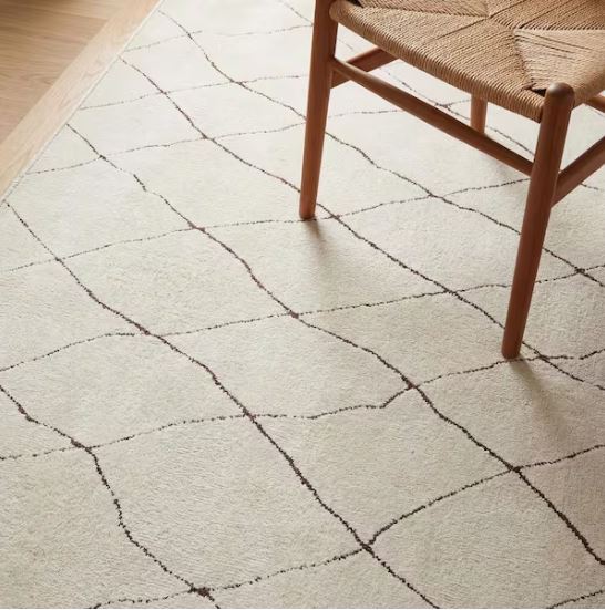 Ashton Ivory 7 ft. 10 in. X 10 ft. Geometric Polypropylene Area Rug