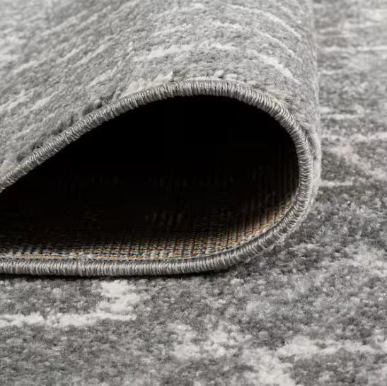 5 ft. x 8 ft. Moroccan HYPE Boho Vintage Diamond Gray/Ivory Area Rug