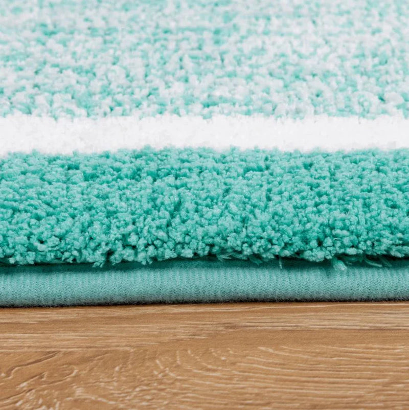 4 Piece Soft Absorbent Microfiber Bath Rug Set with Non-Slip Backing (Set of 4)