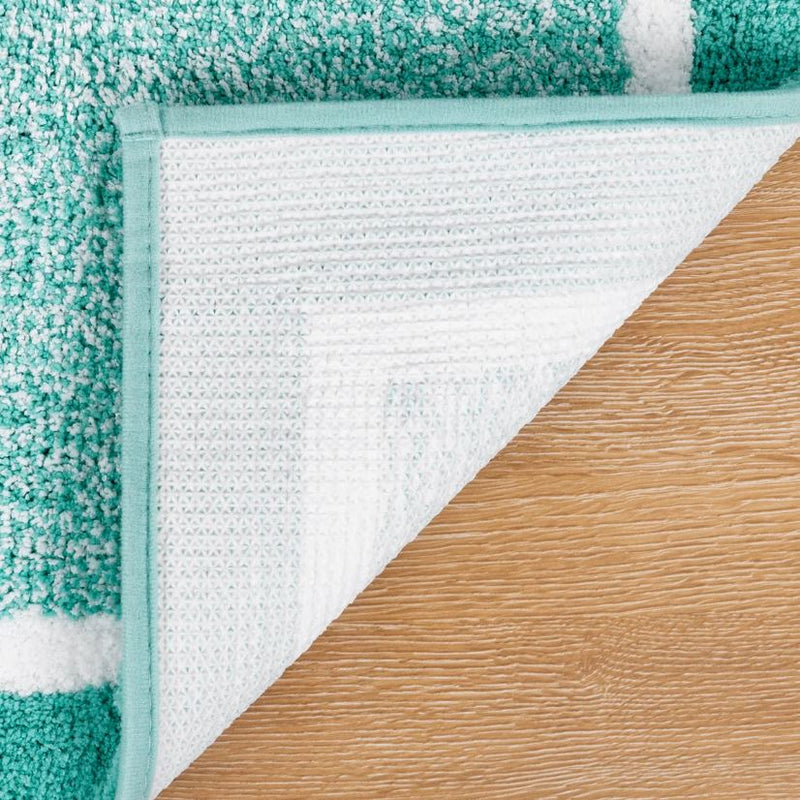 4 Piece Soft Absorbent Microfiber Bath Rug Set with Non-Slip Backing (Set of 4)