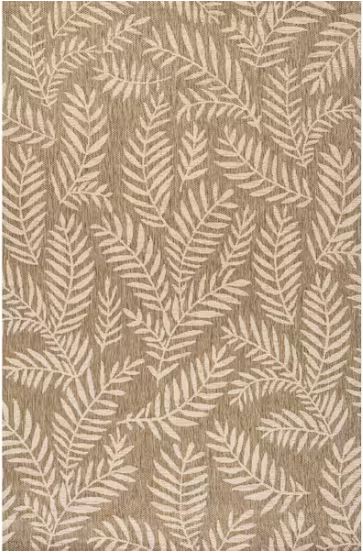 5 ft. x 8 ft. Nevis Palm Frond Brown/Beige Indoor/Outdoor Area Rug