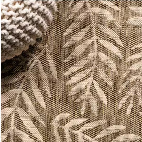 5 ft. x 8 ft. Nevis Palm Frond Brown/Beige Indoor/Outdoor Area Rug