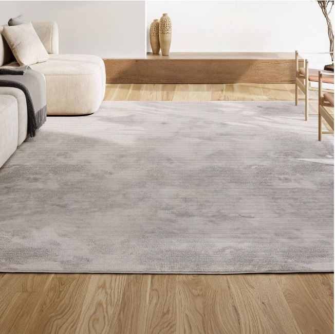 3 ft. x 5 ft. Aarhus High-Low Minimalist Scandi Striped Ivory/Cream Indoor/Outdoor Area Rug