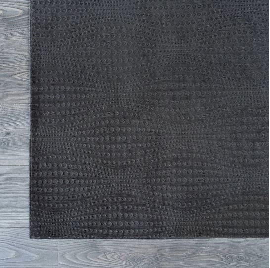 5X7 - Dark Gray Beverly Rug Serenity Solid Modern Non Slip Soft Indoor Area Rug