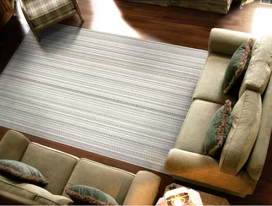 Carnival Stripe Random Earth-tones 3 ft. x 5 ft. Area Rug