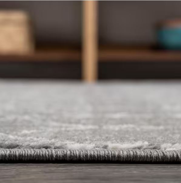 Moroccan HYPE Boho Vintage Diamond Gray/Ivory 8 ft. x 10 ft. Area Rug