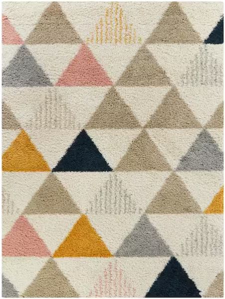 5 ft. x 7 ft. Parler White Modern Shag Area Rug
