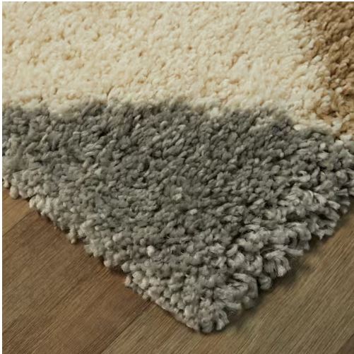 5 ft. x 7 ft. Parler White Modern Shag Area Rug