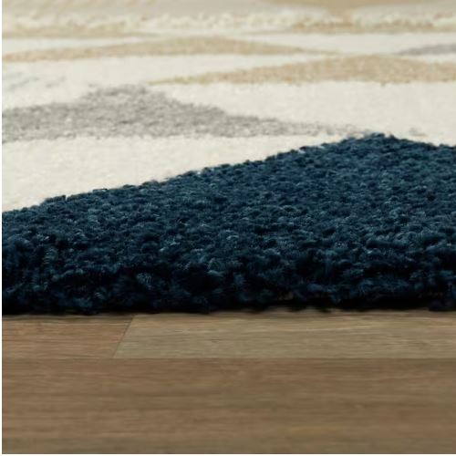 5 ft. x 7 ft. Parler White Modern Shag Area Rug