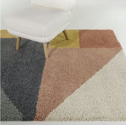 6 ft. 7 in. x 9 ft. Jordan Navy Geometric Area Rug