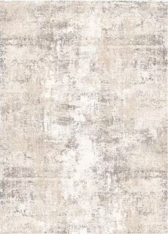 5 ft. x 7 ft. Van Gogh Beige/Grey Modern Abstract Area Rug