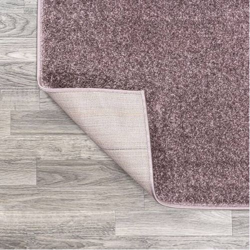 Haze Solid Low-Pile Light Purple 5' Square Area Rug