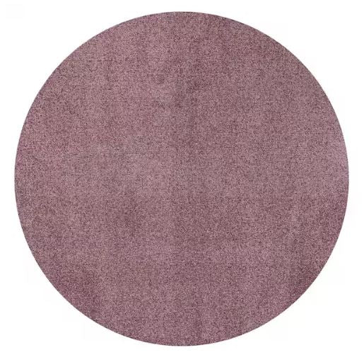Haze Solid Low-Pile Light Purple 5' Square Area Rug