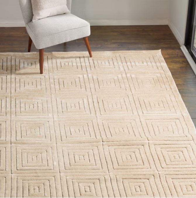 Size: 5' x 7' Cyril Beige Camden Rug Collection Area Rug