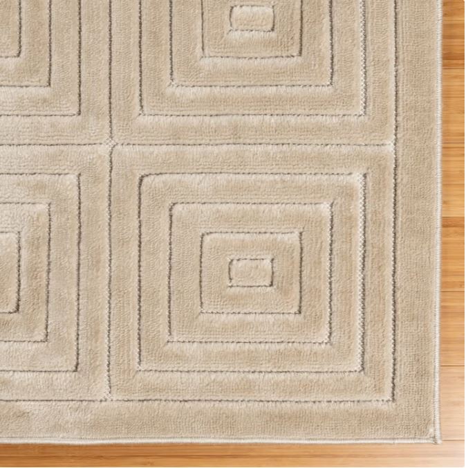 Size: 5' x 7' Cyril Beige Camden Rug Collection Area Rug
