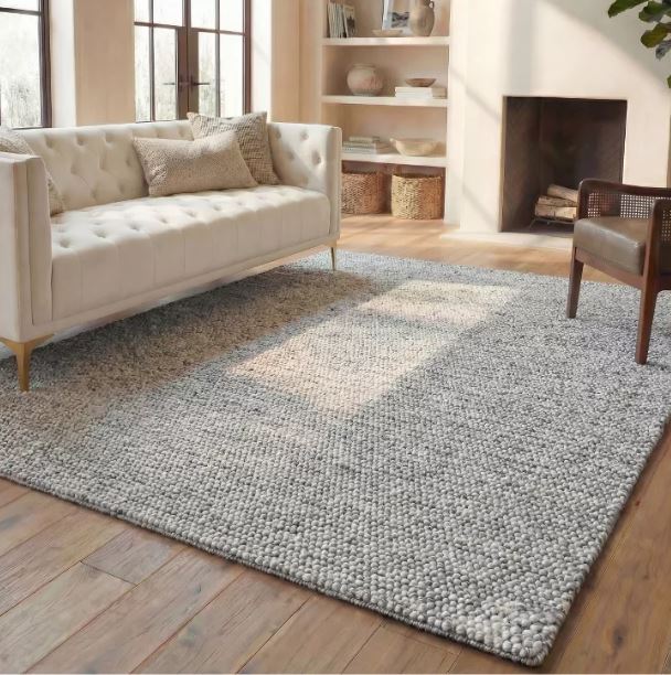 8'x10' Light Grey/Ivory - Natura Hand Woven Indoor Area Rug By Safavieh