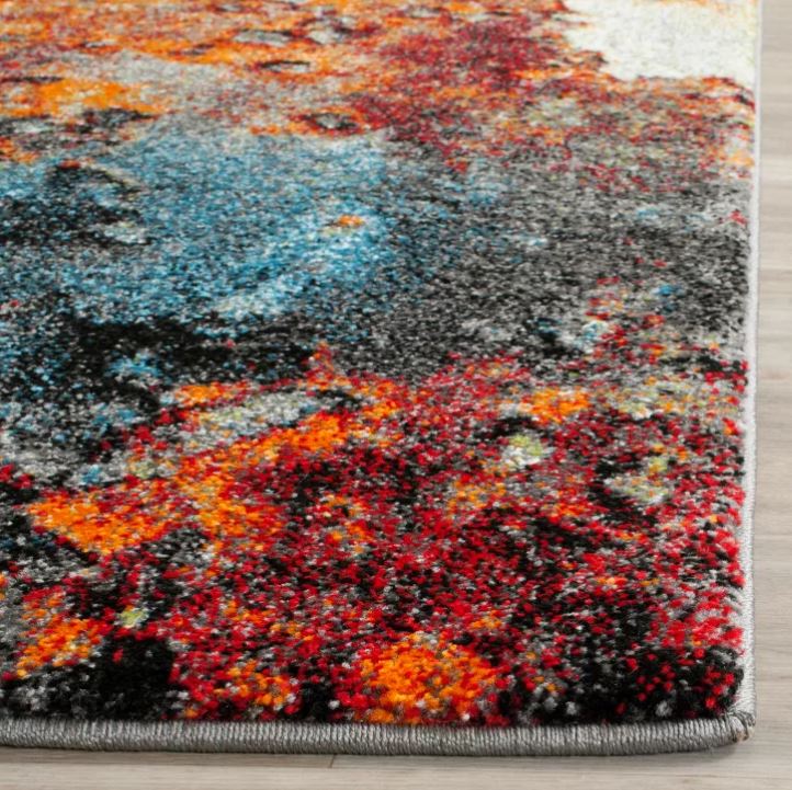 Size 10'x10' Square Blue/Multi Glacier Power Loomed Indoor Area Rug - Safavieh