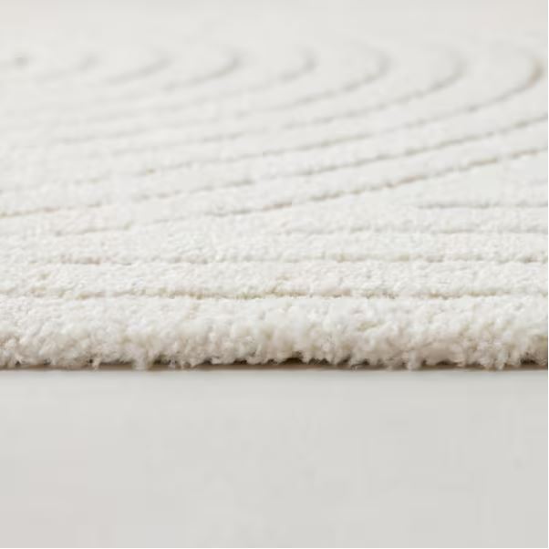 7 ft. x 7 ft. Square Cream Abstract Square Area Rug By Caserio