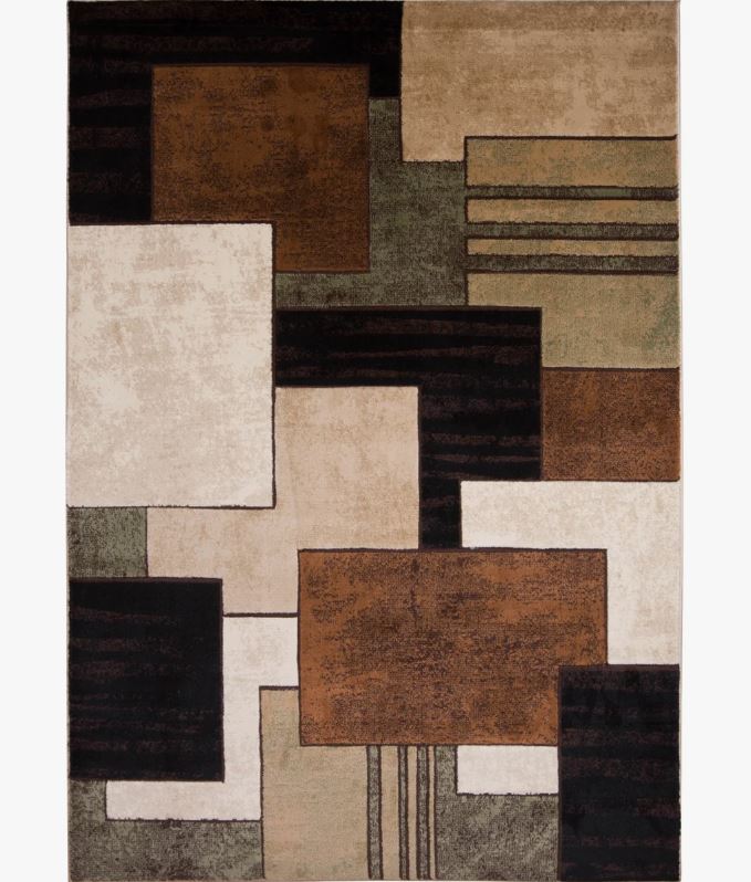 7'10" x 10'6" Amalyn Performance Geometric Indoor Rug