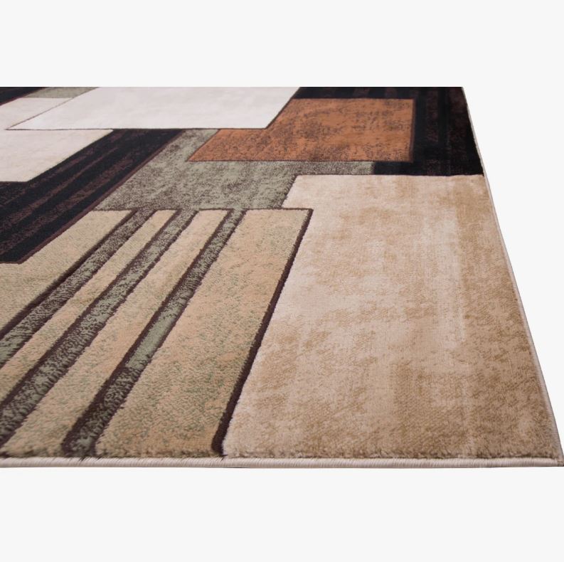 7'10" x 10'6" Amalyn Performance Geometric Indoor Rug