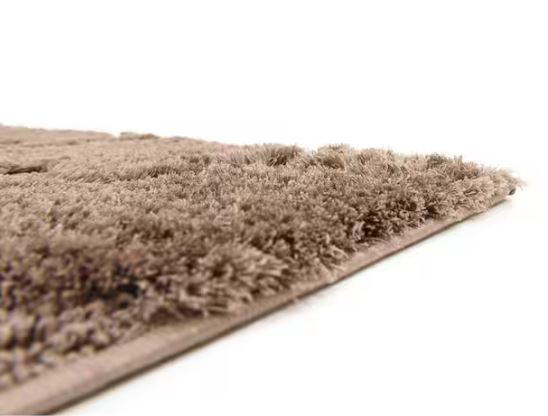 Floral Shag Carved Brown 5' 0 x 8' 0 Area Rug