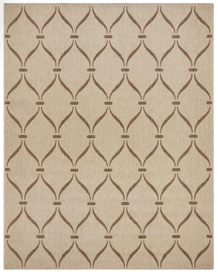 8x10 Gertmenian Ringley Araceli Transitional Geometric Chestnut Indoor/Outdoor Area Rug