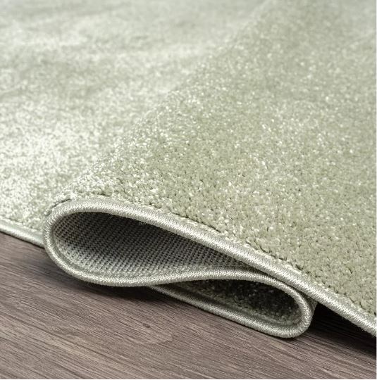 JONATHAN Y Haze Solid Low-Pile Green 8 ft. x 10 ft. Area Rug, Non-Shedding, Easy-Clean, Durable Synthetic Fibers