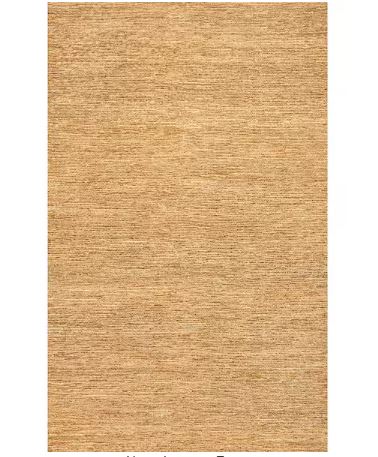 Griffin Rustic Farmhouse Woven Jute Solid Natural 4 ft. x 6 ft. Area Rug