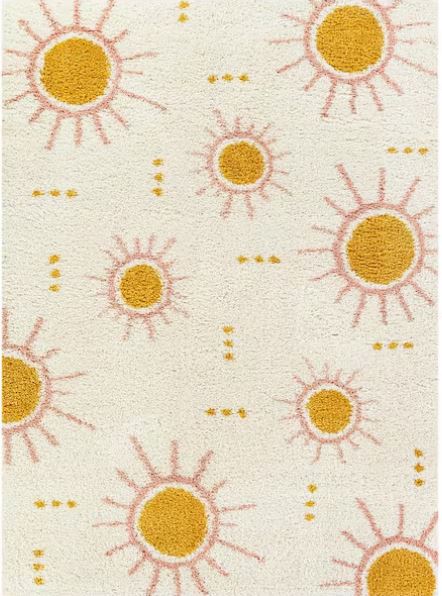 Sunray Cream 5 ft. x 7 ft. Area Rug