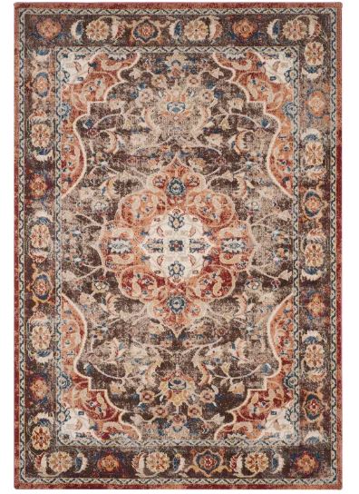 Bijar BIJ648 Power Loomed Indoor Area Rug - Brown/Rust - 5'3"x7'6" - Safavieh