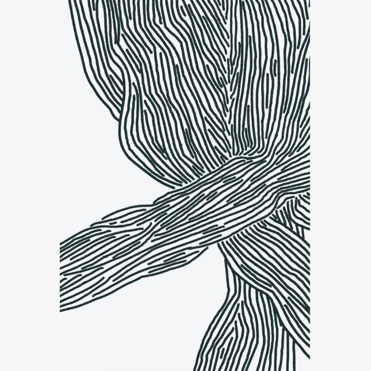 9x12 Modern Abstract Stripes Machine Washable Area Rug in Black & White
